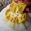 Flower Lace Dress Pet Clothes