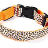 Leopard Print Design Flashing LED Pet Collar