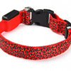 Leopard Print Design Flashing LED Pet Collar