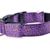 Leopard Print Design Flashing LED Pet Collar